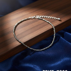 Natural raw pyrite anklet - Image 3